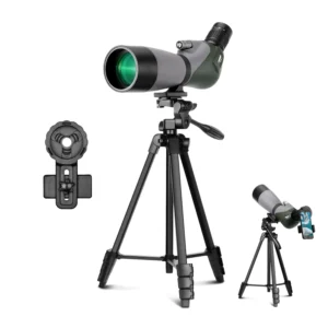 20-60x70 Spotting Scope Tripod, HD Dual Focus