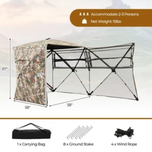 360° Pop-Up Hunting Blind  w/Carrying Bag